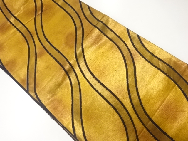 アンティーク　斜め立涌模様織出し袋帯（材料）